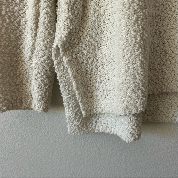 Knox Rose popcorn cream sweater v neck boho - Picture 5 of 7